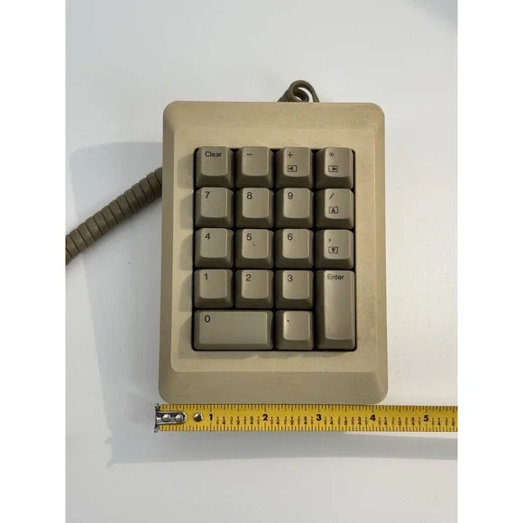 Apple Numeric Keypad & Cable for Macintosh 128k 512k Mac Plus RARE Vintage M0120